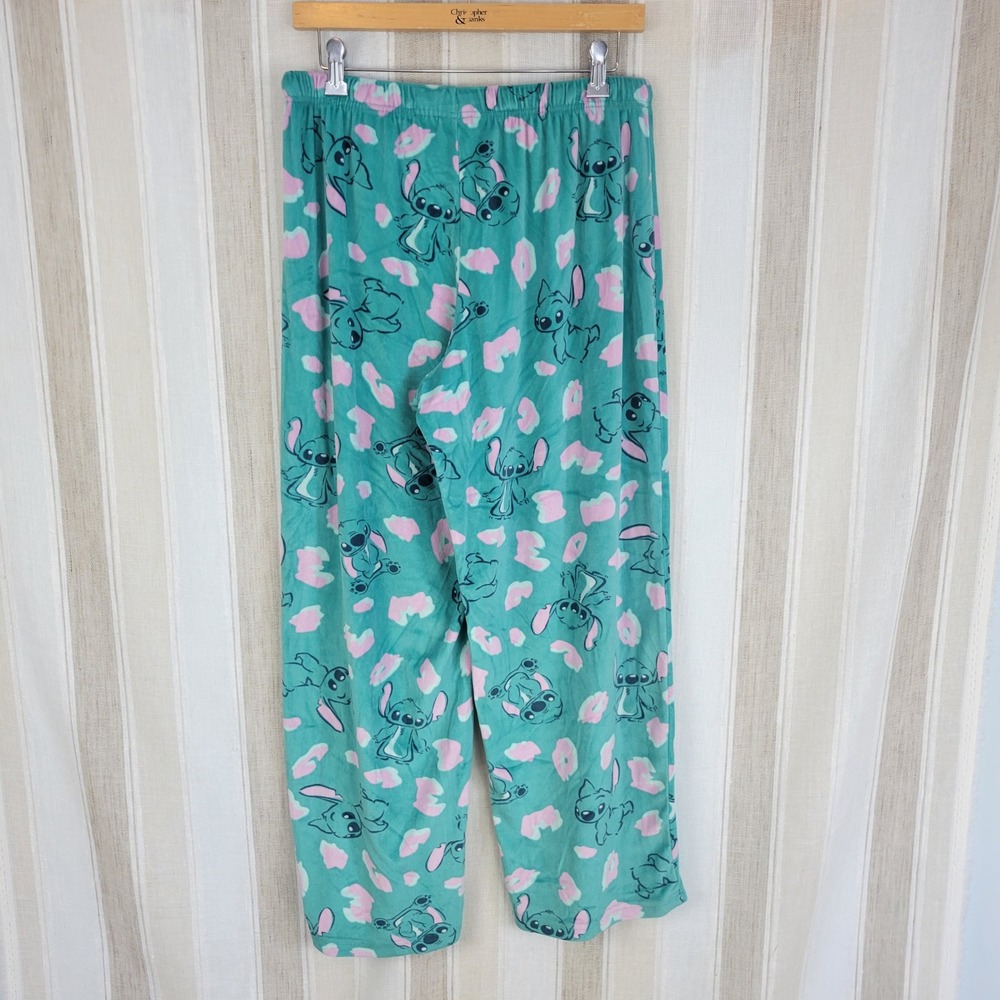 Disney Lilo & Stitch Pajama Pants Teal Size Medium‎ - Picture 5 of 5